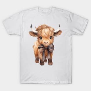 American Bison Wearing Bow T-Shirt